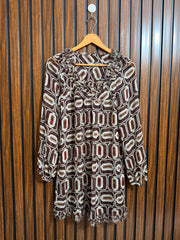 Chest 17  Lenght 32  Fabric chiffon Full Sleeve Branded Womens Top