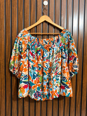 Chest 21  Lenght 22  Fabric silk Womens Top Full Sleeve