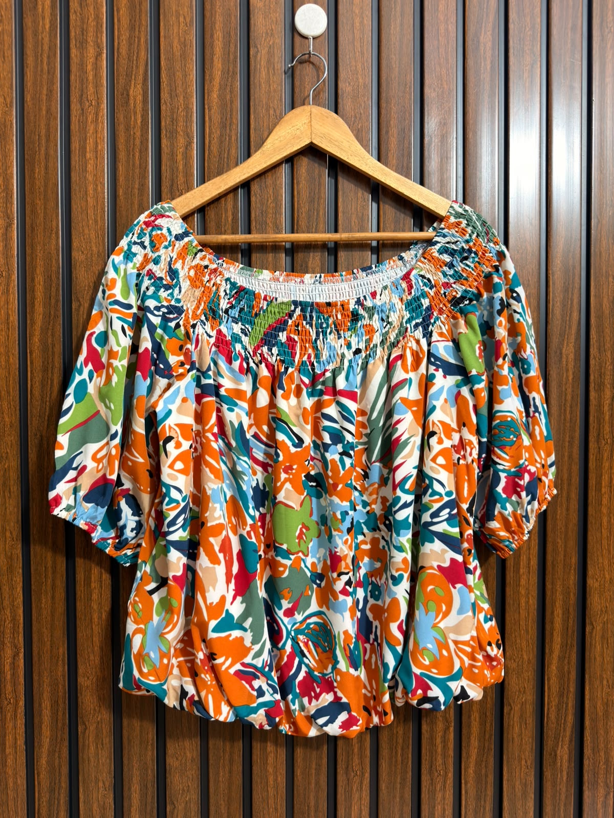 Chest 21  Lenght 22  Fabric silk Womens Top Full Sleeve