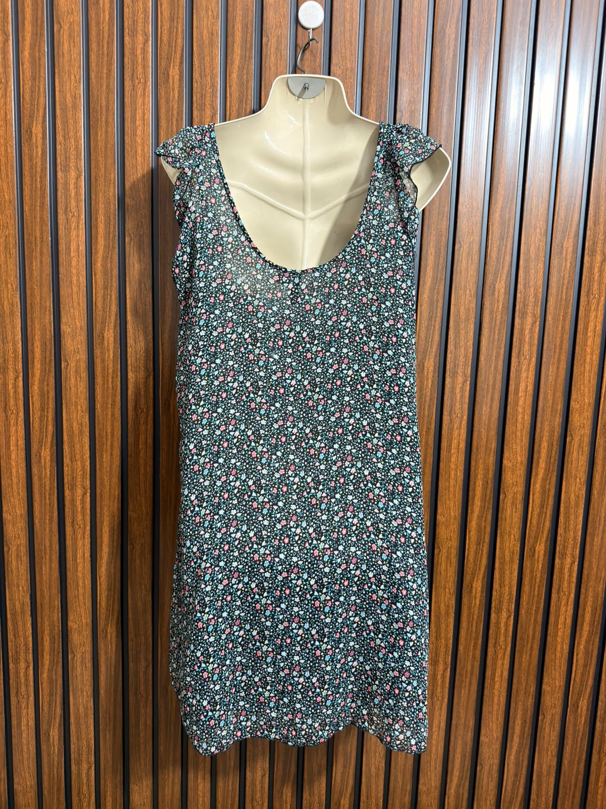 Chest 20  Lenght 36  Fabric chiffon Womens Mini Dress Style