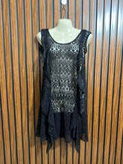 Chest 19  Lenght 33  Fabric net Ladies Mini Dress Range