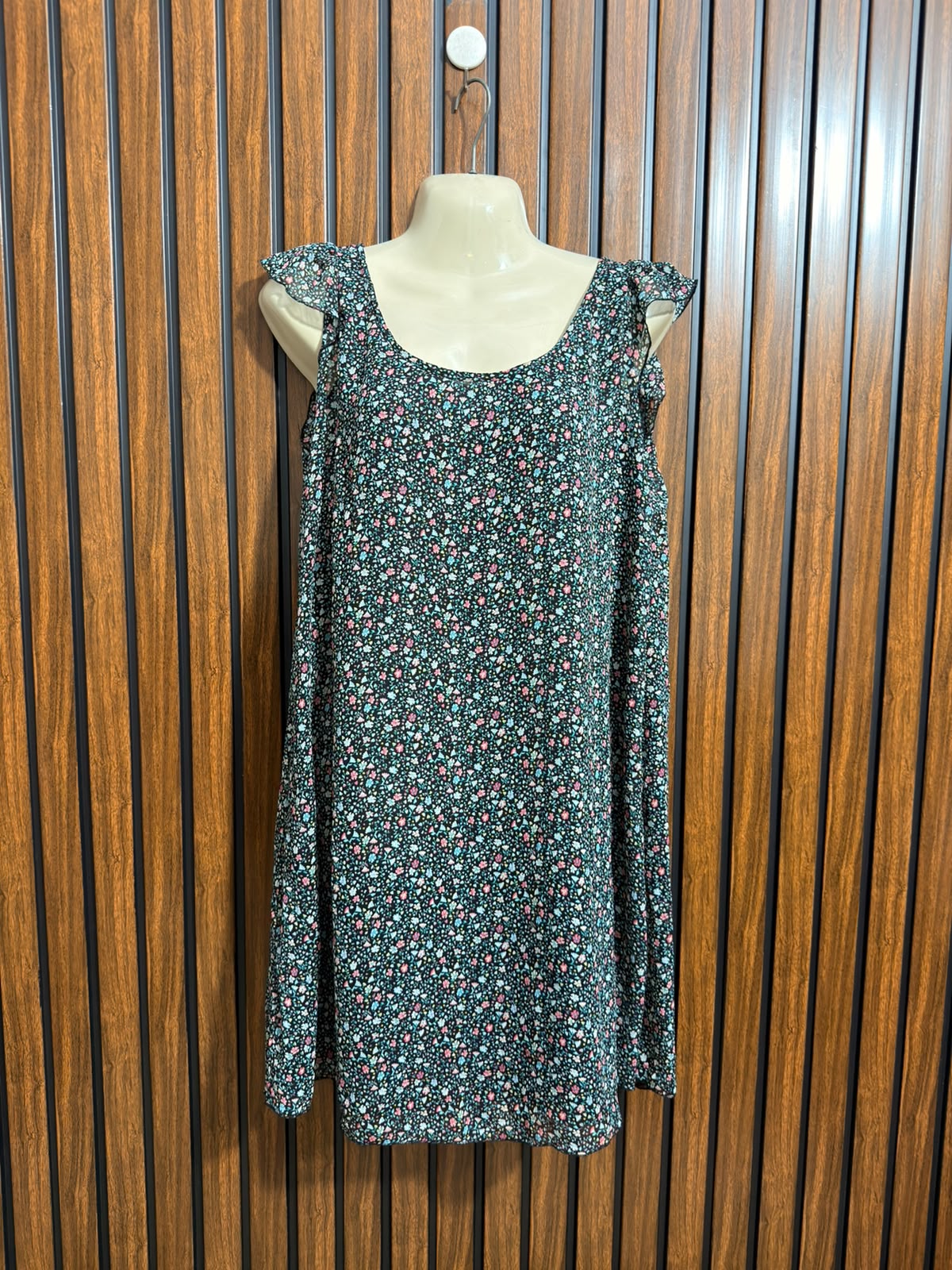 Chest 20  Lenght 36  Fabric chiffon Womens Mini Dress Style