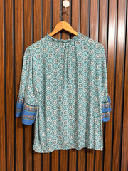 Chest 19  Lenght 24  Fabric linen Western Top for Women