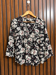 Chest 18  Lenght 26  Fabric linen Womens Full Sleeve WearWestern Daily Wear Top