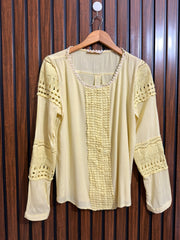 Chest 19  Lenght 25  Fabric linen Branded Top for Women