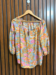 Chest 21  Lenght 24  Fabric linen Western Womens Full Sleeve Top