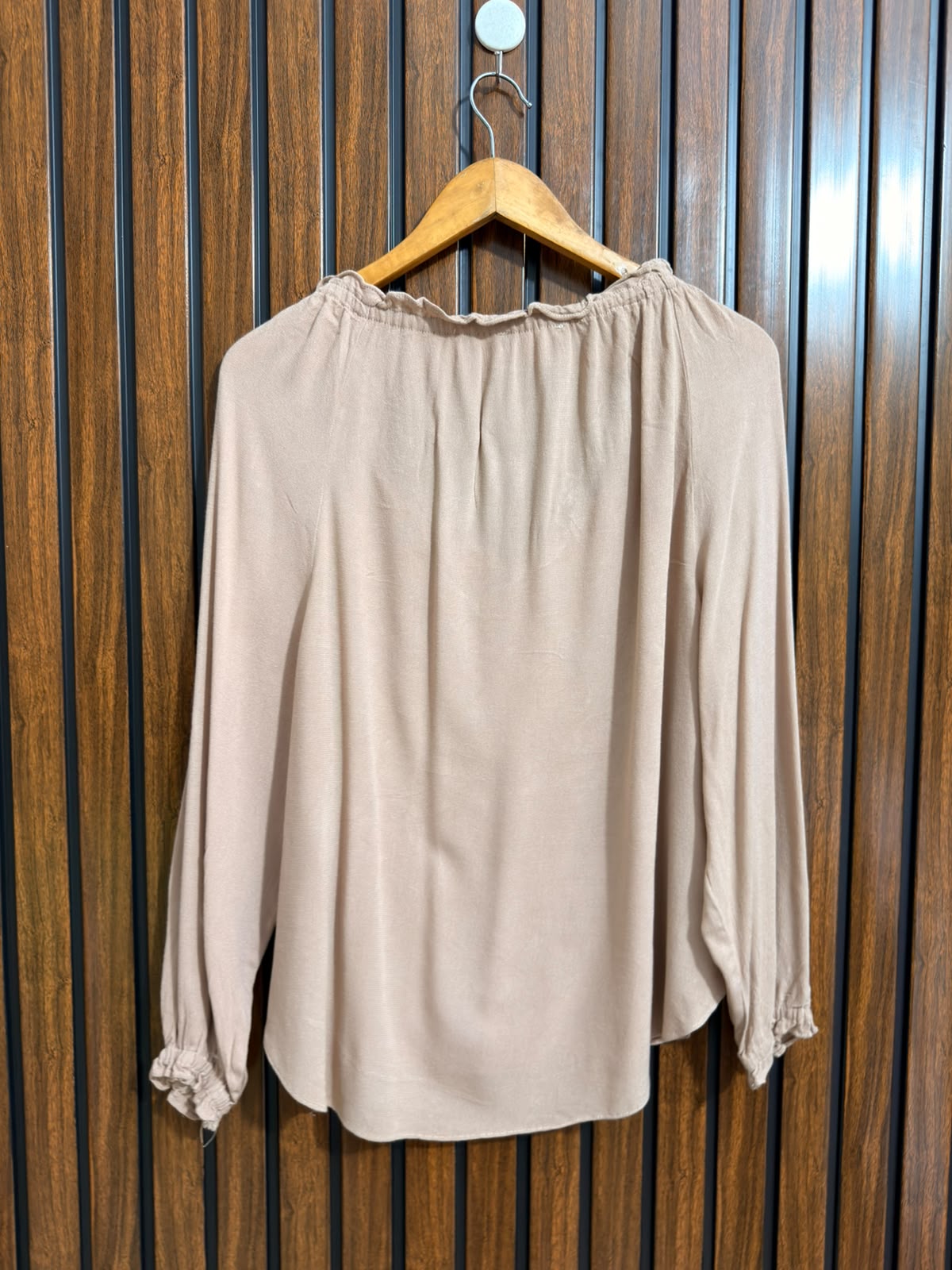 Chest small  baggy style  Lenght 23 to 25  Fabric Georgette  Womens Full Sleeve Tops