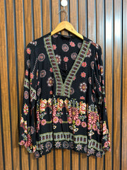 Chest small  Lenght 26  Fabric rayon Full Sleeve Womens Wear