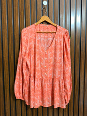 Chest 22  Lenght 28  Fabric linen Western Womens Top