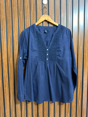 Chest 21  Lenght 27  Fabric cotton Ladies Full Sleeve Top