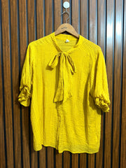 Chest 22  Lenght 26  Fabric Georgette Womens Daily Wear Half Sleeve Top