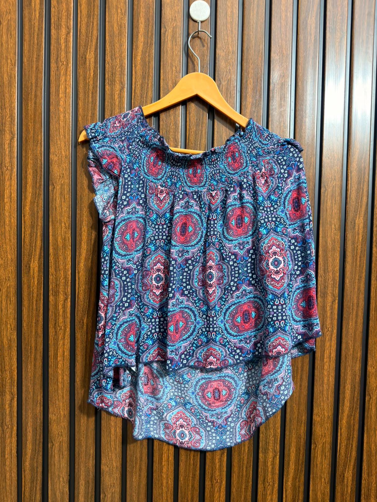 Chest 21  Lenght 22  Fabric rayon Womens Wear Half Sleeve Top