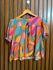 Chest 20  Lenght 21  Fabric rayon Womens Everyday Half Sleeve Top