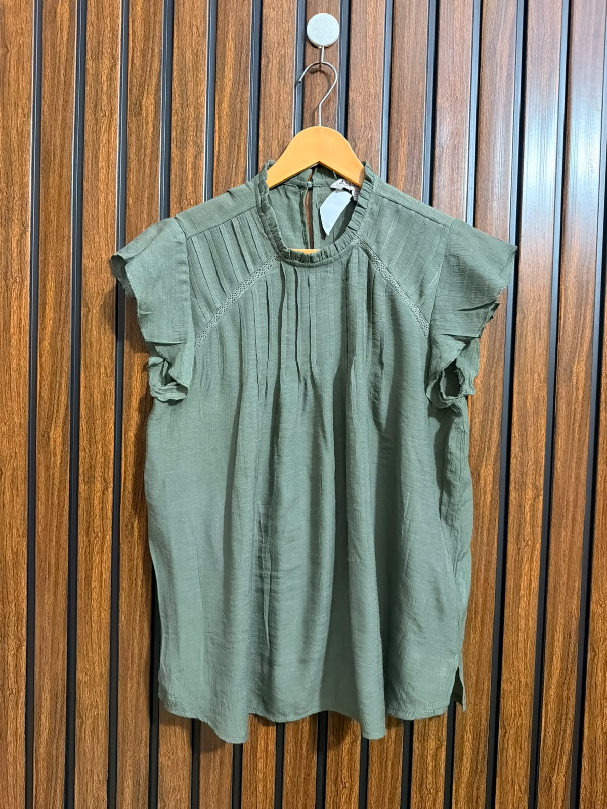Chest 18  Lenght 24  Fabric Georgette Womens Everyday Half Sleeve Top