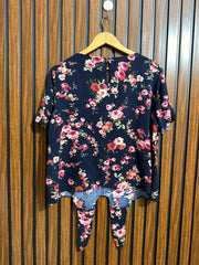 Chest 20  Lenght 22  Fabric linen Western Ladies Half Sleeve Top
