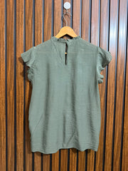 Chest 18  Lenght 24  Fabric Georgette Womens Everyday Half Sleeve Top