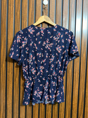 Chest 18  Lenght 23  Fabric linen Branded Everyday Half Sleeve Top