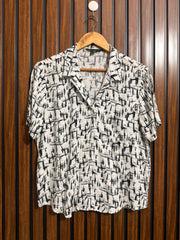 Chest 19  Lenght 24  Fabric linen Womens Half Sleeve Topd