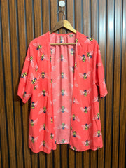 Chest medium  Lenght 29  Fabric linen Branded Ladies Half Sleeve Top