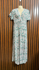 Chest 18  Lenght 53  Fabric Georgette Western Long Maxi Dress