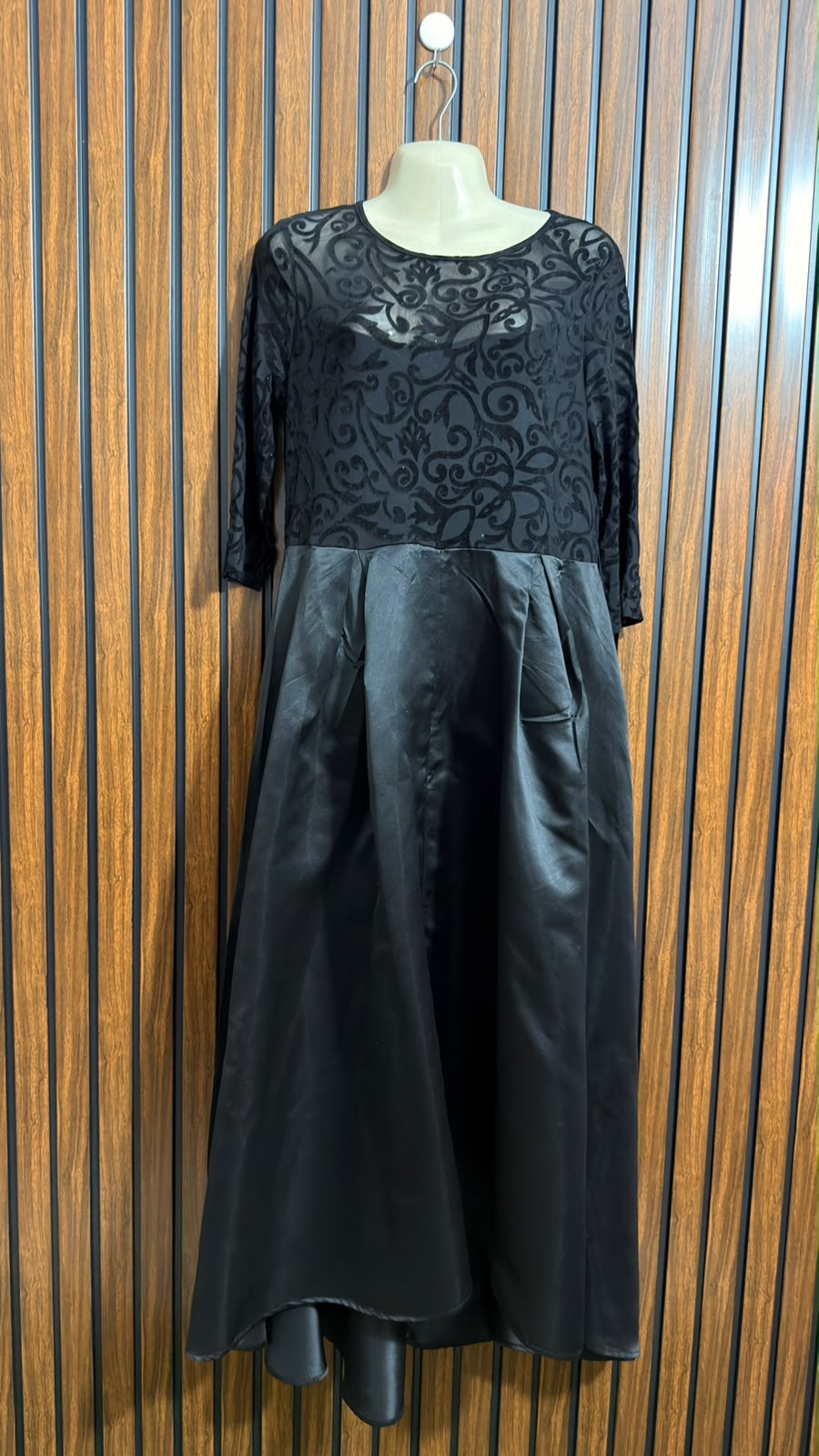Chest 20  Lenght 48  Fabric net and silk Womens Maxi Dress