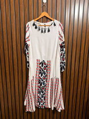 Chest 19  Lenght 45  Fabric linen Western Ladies Long Top