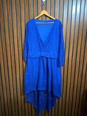 Chest 22  Lenght 37 to 52  Fabric net Western Long Top
