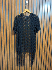 Chest small  Lenght 38  Fabric net Ladies Long Top Wear