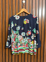 Chest 19  Lenght 24  Fabric linen Western Ladies Full Sleeves Top