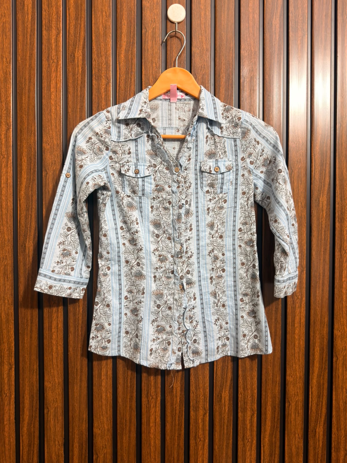 Chest 13  Lenght 20  Fabric linen Western Branded Ladies Top