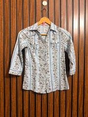 Chest 13  Lenght 20  Fabric linen Western Branded Ladies Top