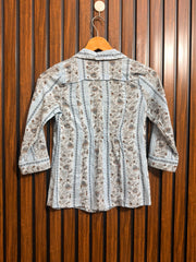 Chest 13  Lenght 20  Fabric linen Western Branded Ladies Top