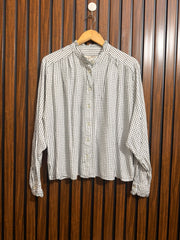 Chest small  baggy style  Lenght 23  Fabric linen Branded Womens Full Sleeve Top