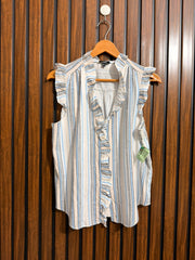 Chest 19  Lenght 22.5  Fabric rayon Ladies Branded Sleeveless Top