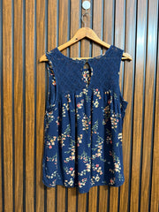 Chest 21  Lenght 24  Fabric rayon Western Branded Sleeveless Tops