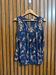 Chest 21  Lenght 24  Fabric rayon Western Branded Sleeveless Tops