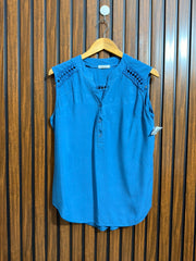 Chest 19  Lenght 26  Fabric linen Western Branded Womens Sleeveless Top
