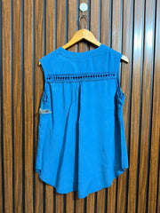 Chest 19  Lenght 26  Fabric linen Western Branded Womens Sleeveless Top