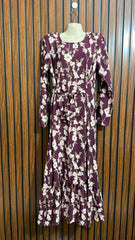 Chest 18  Lenght 52  Fabric silk Womens Long Maxi Outfit Wear