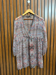 Chest 19  Lenght 31  Fabric chiffon Western Full Sleeve Top