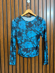 Chest 19  Lenght 20  Fabric net Branded Womens Full Sleeve Tops