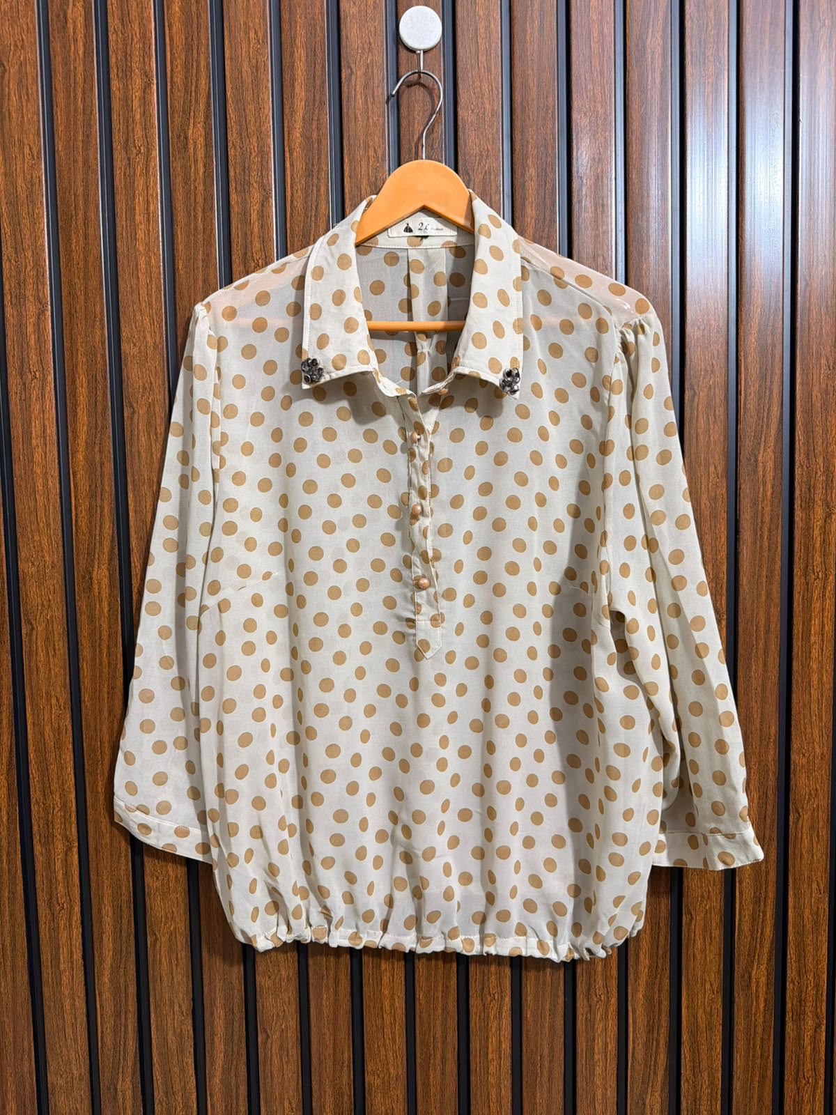 Chest 23  Lenght 23  Fabric chiffon Ladies Western Full Sleeve Tops
