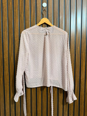Chest 19  Lenght 20  Fabric chiffon Branded Full Sleeve Top
