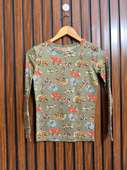 Chest 15  Length 19 Western Branded Womens Winter Top