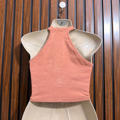 Chest 18  Lenght 13  Fabric jersey Womens Simple Crop Top