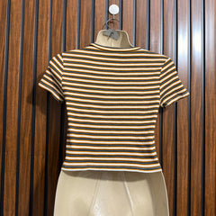 Chest 20  Lenght 14  Fabric jersey Ladies Simple Crop Top