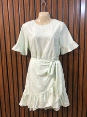 chest 19  lenght 33  fabric silk Eye Catching Mini Dress for Women