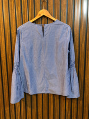 Chest 18.5  Length 24  Fabric Cotton Sleek Full Sleeves Top for Women